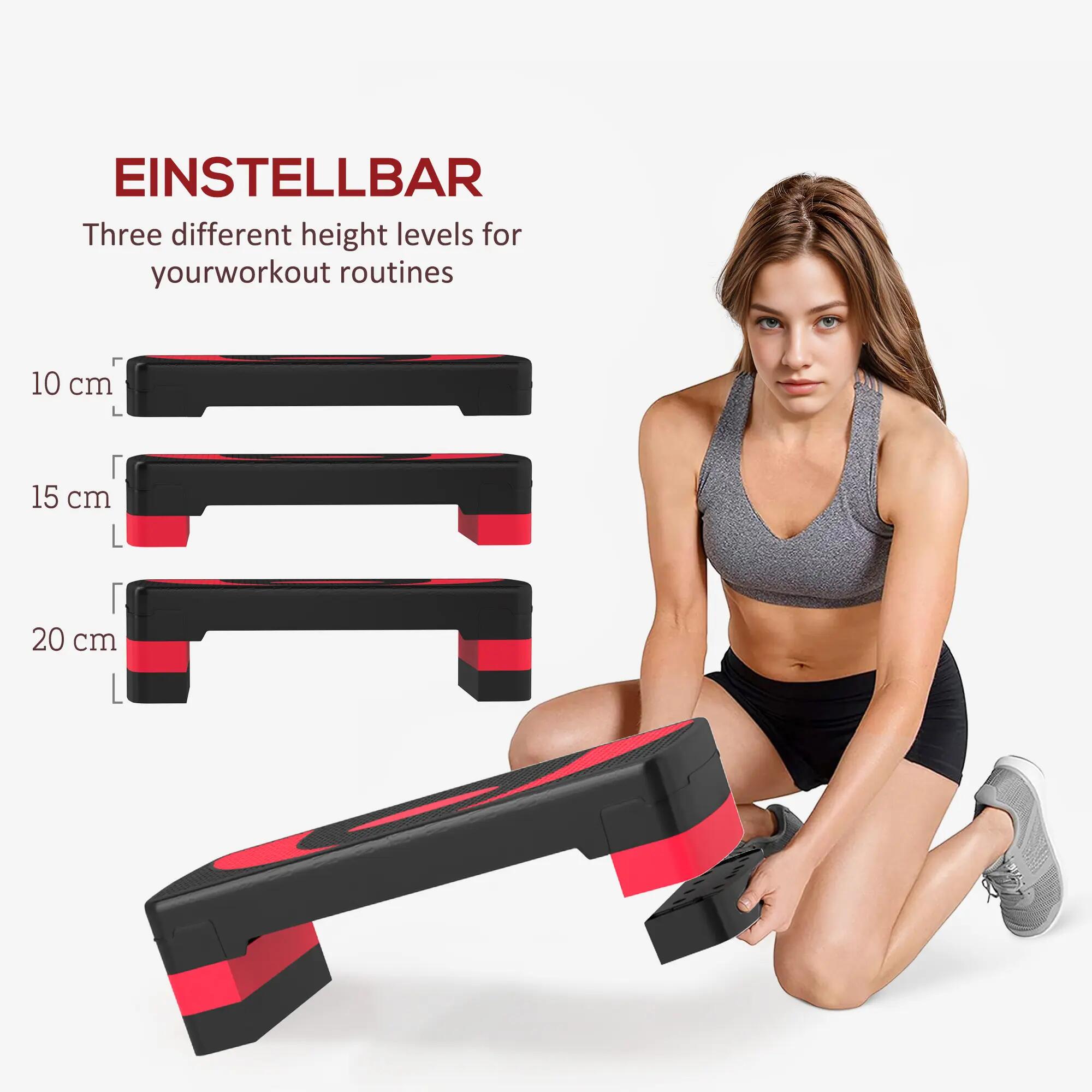 Stepper aérobique, réglable en hauteur, pour une utilisation intérieure et extér 6/9