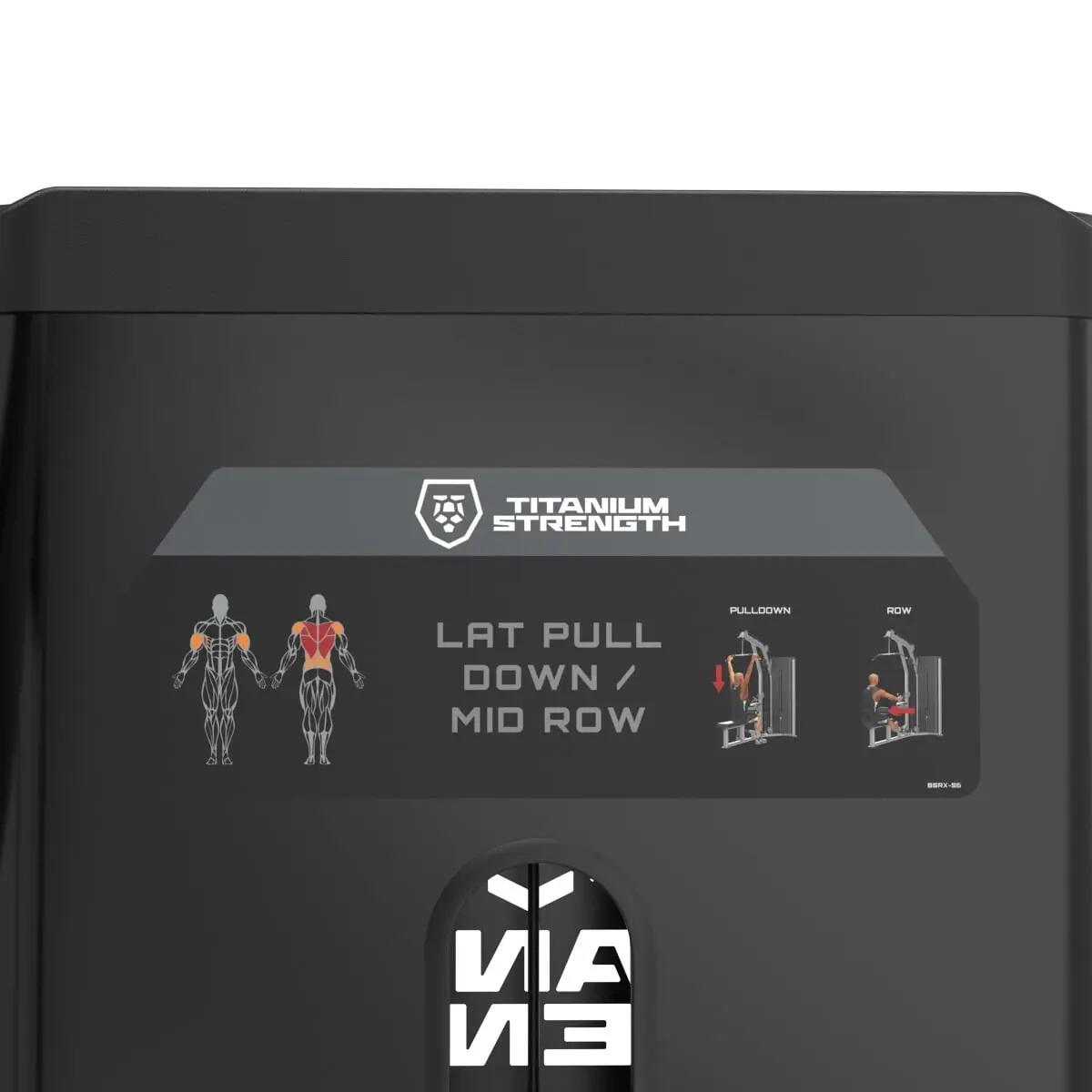 Selectorizada Polea Alta y Remo Titanium 5/5