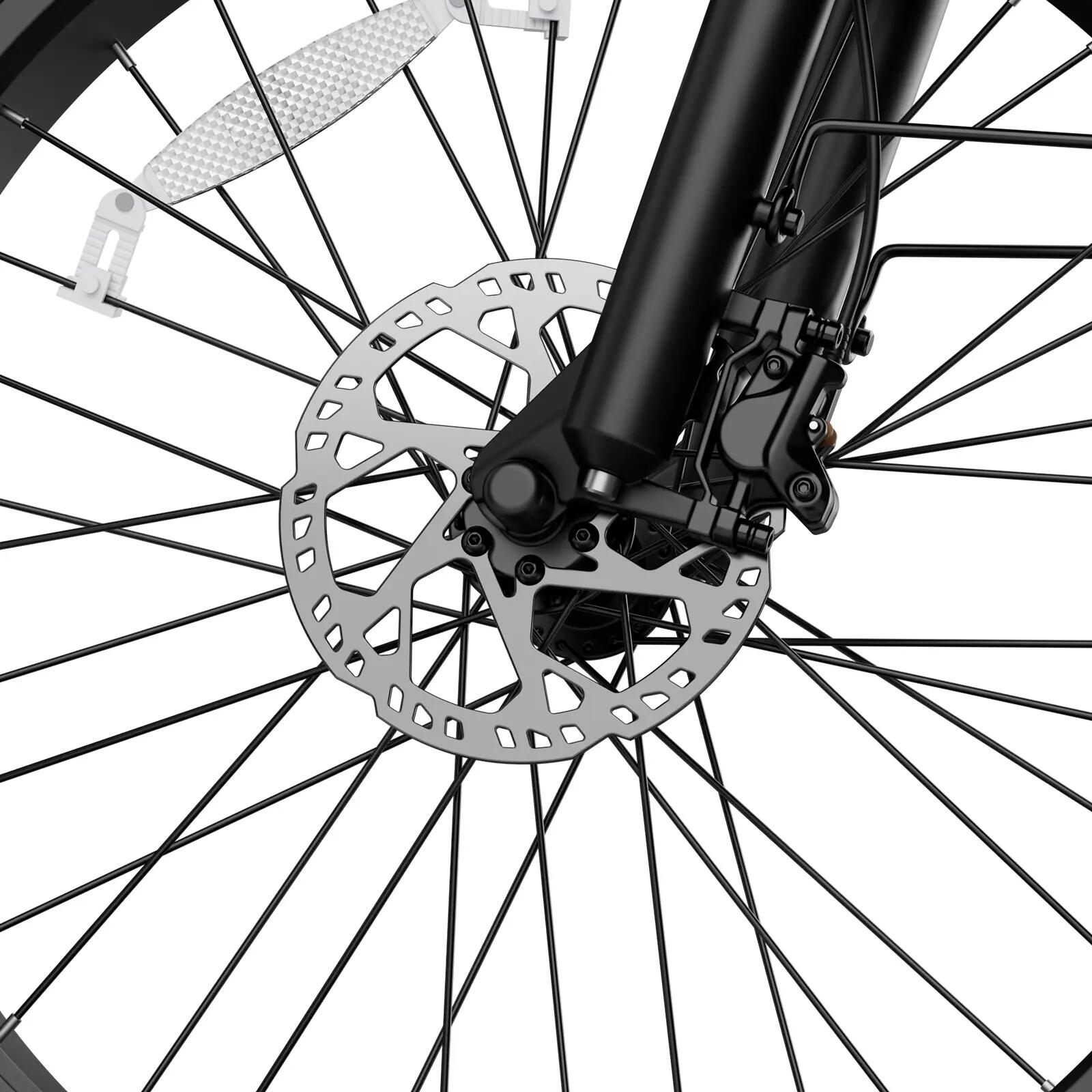 Bicicleta elétrica adulta F26 Rover, pneus 26" × 4,0", bateria 48V 20Ah. 8/8
