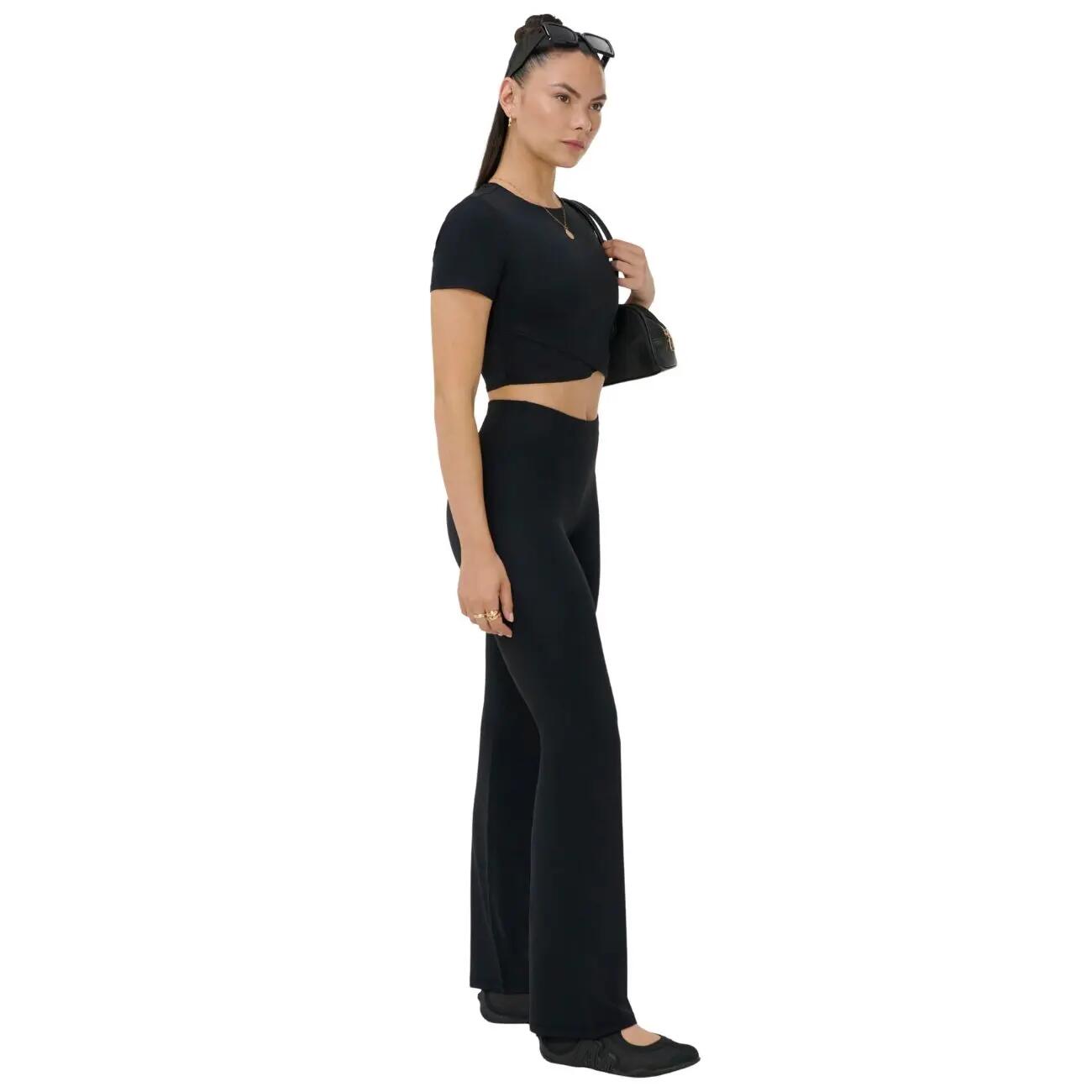 SWEATY BETTY Nieuw All Day Wrap T-Shirt  ZWART S 3/7