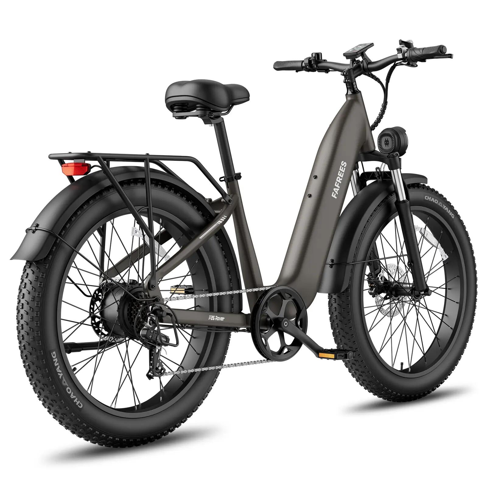 Bicicleta elétrica adulta F26 Rover, pneus 26" × 4,0", bateria 48V 20Ah. 6/8