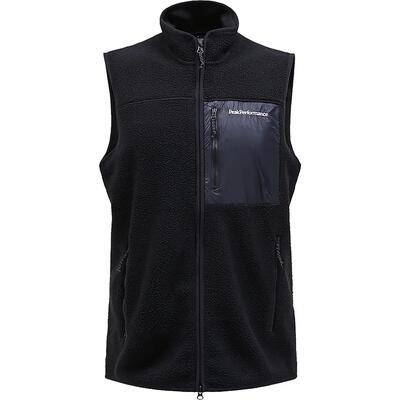 Gilet - sport - heren - fleece, warm en comfortabel - pile vest - zwart
