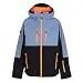 Veste - Ski - Mixte - Imperméable 20K, avec capuche - 1X-BLOW - gris-vert 3/4