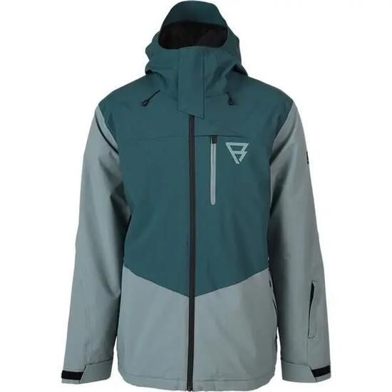 Veste - Ski - Homme - Robuste, avec capuche et zip - WT Kense - Vert gris