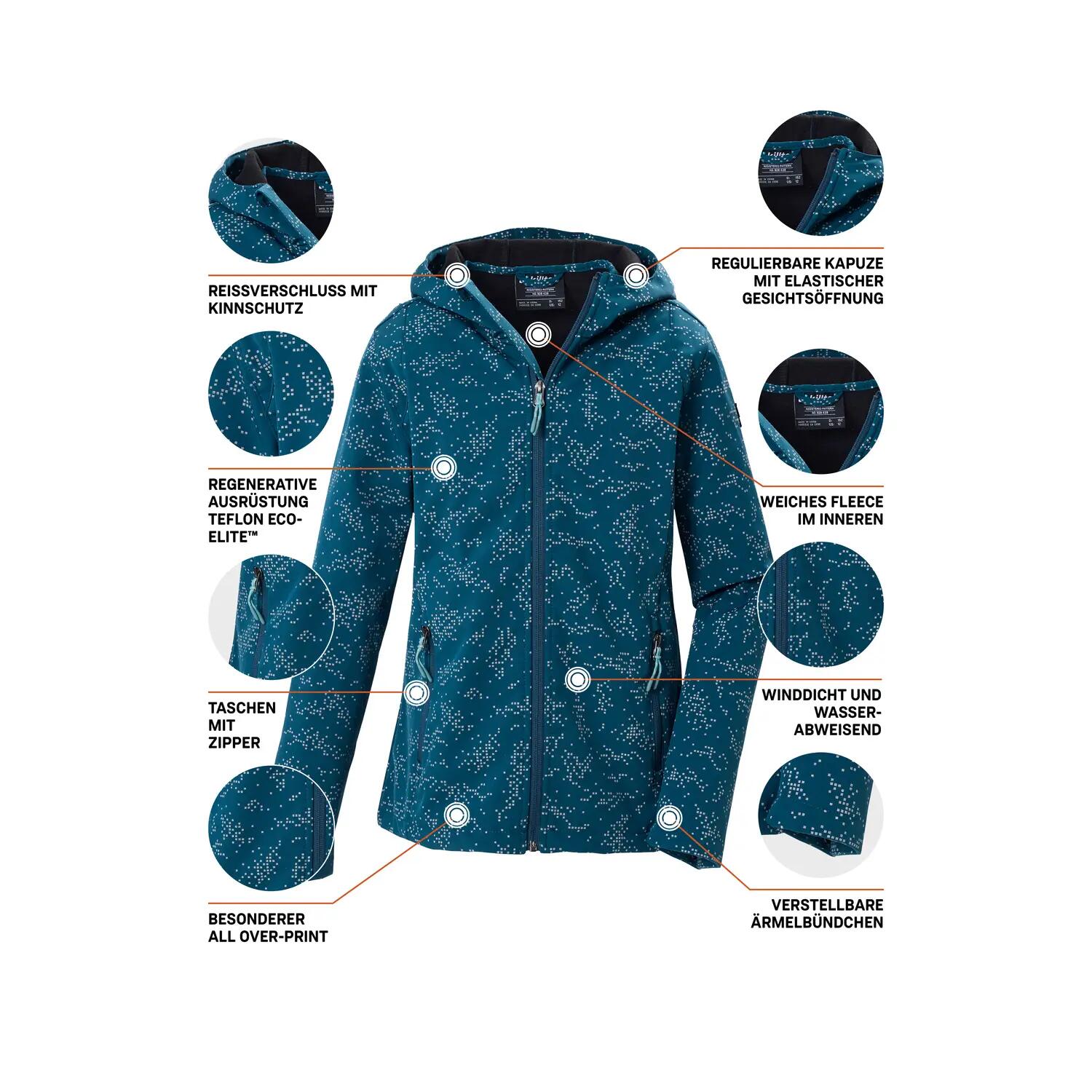 Killtec Softshelljacke Kinder mit Kapuze 5/5