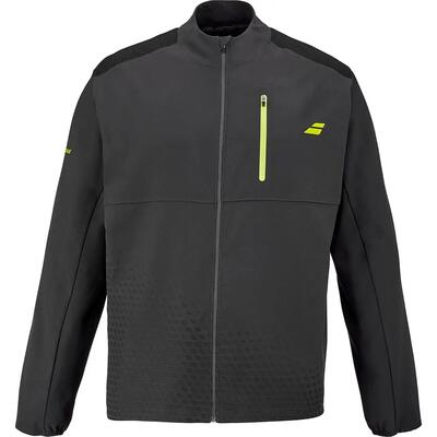 Jas - tennis - heren - aero tech - lichtgewicht, ademend - grijs/zwart