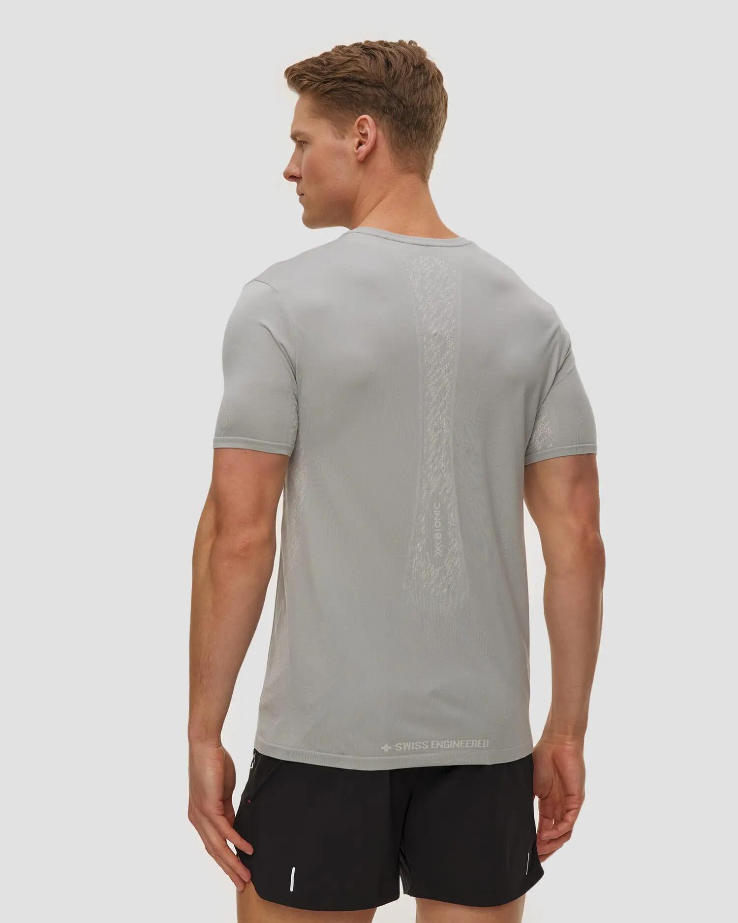 Koszulka męska X-Bionic Xceed Run Discover Shirt Seal Grey X003 3/4