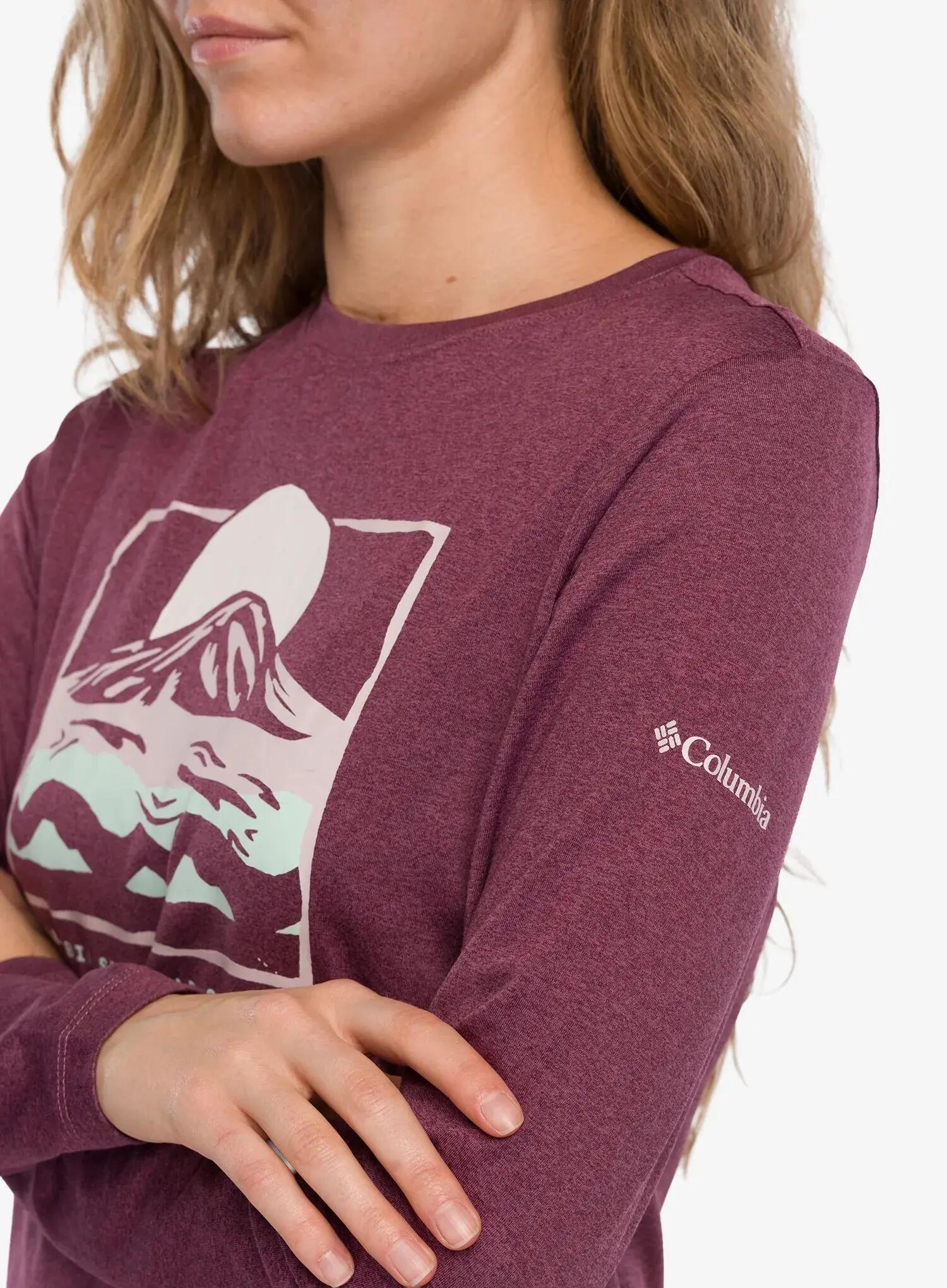 Bluza damska bez kaptura Columbia Parsons Point Long Sleeve Graphic Tee 6/7