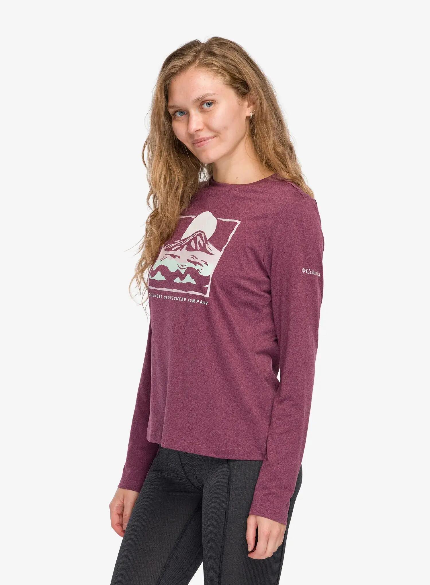 Bluza damska bez kaptura Columbia Parsons Point Long Sleeve Graphic Tee 5/7