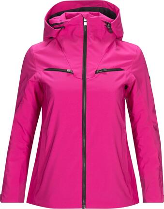 Jas - ski - dames - LANZO J - smal, waterdicht, sneeuwvanger - roze