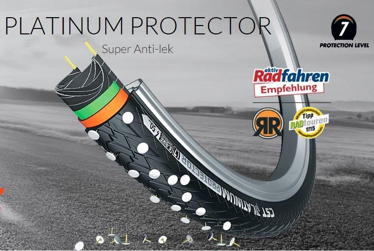 CST Neumático Platinum Protector 28 x 1 5/8-1 3/8 (37-622) Negro 2/2