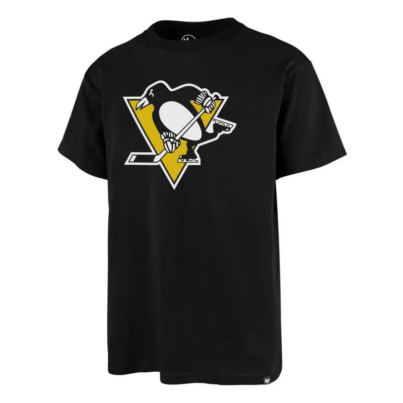 '47 Imprint Senior Echo Tee, M, Pittsburgh negru tricou și bluză cu mânecă lungă
