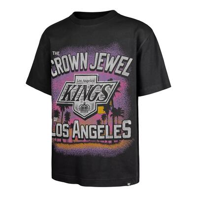 Ss26 '47 nhl la kings sigma '47 foundation tee flint black t-shirt en jersey