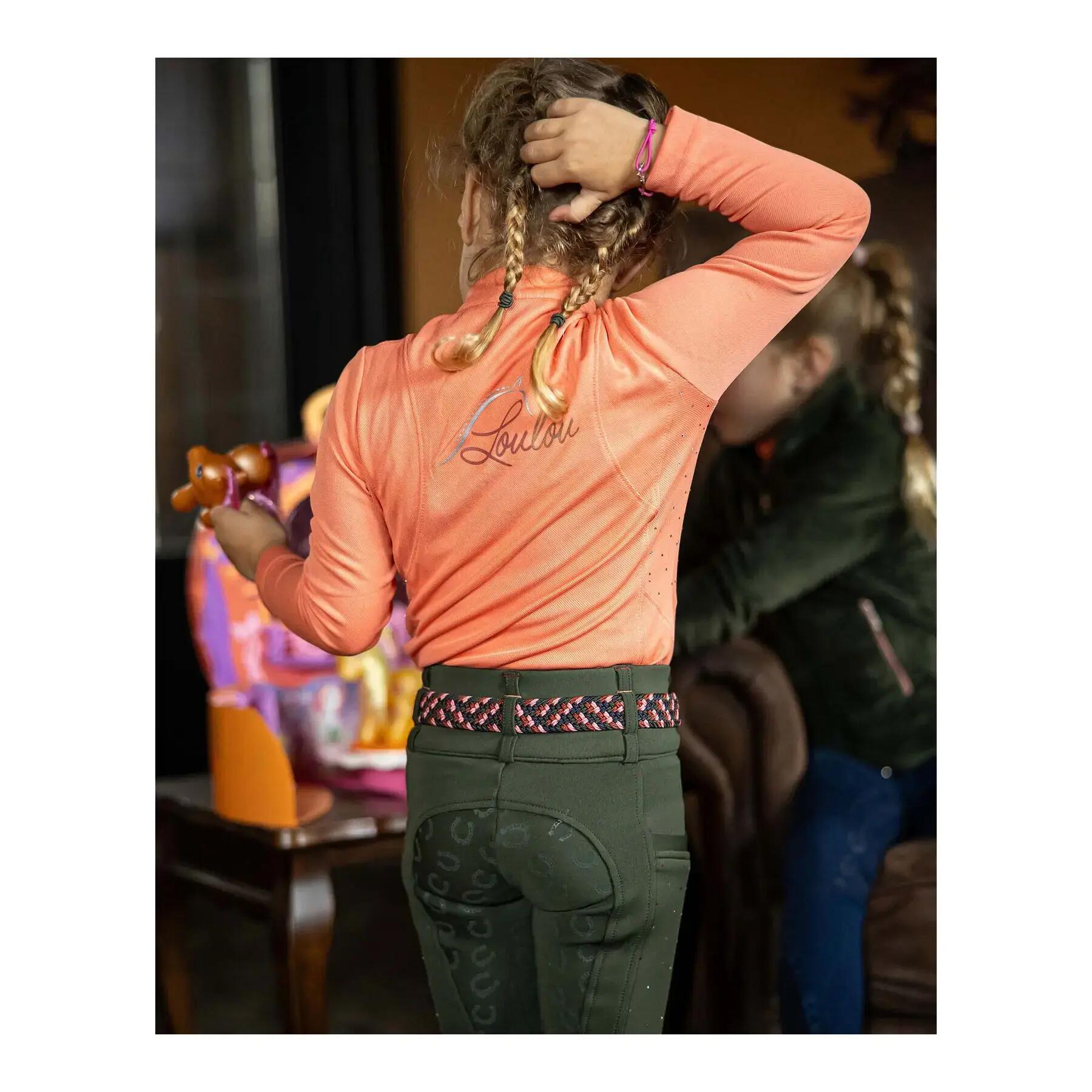 Maillot équitation manches longues fille Harry's Horse LouLou 4/4