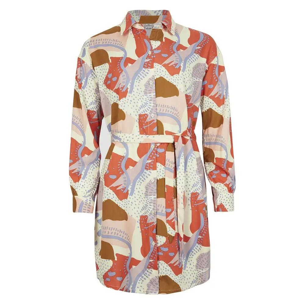 Kleed - Alpine Skiing - Women's - MALI shirt dress - licht, soepel, bloemenprint 1/1
