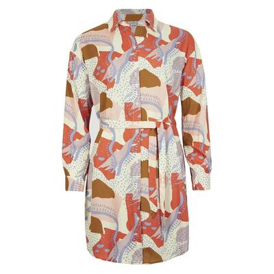 Kleed - alpine skiing - women's - mali shirt dress - licht, soepel, bloemenprint