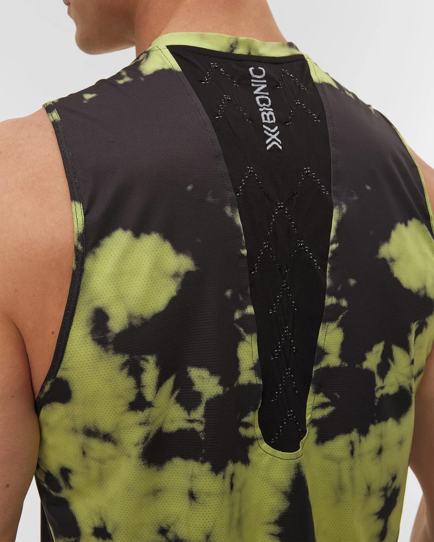 Koszulka bez rękawów unisex X-Bionic Corefusion Run Tank Tie Dye Electric Energy 4/6