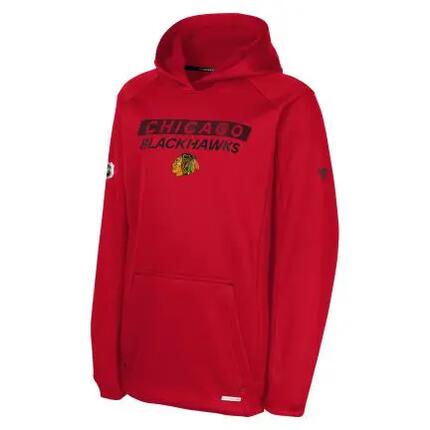 Sweat à capuche pull OUTERSTUFF O-S Apro Rink Hood Blackhawks Rouge pour enfants
