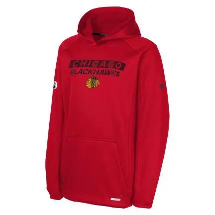 Sweat à capuche pull OUTERSTUFF O-S Apro Rink Hood Blackhawks Rouge pour enfants