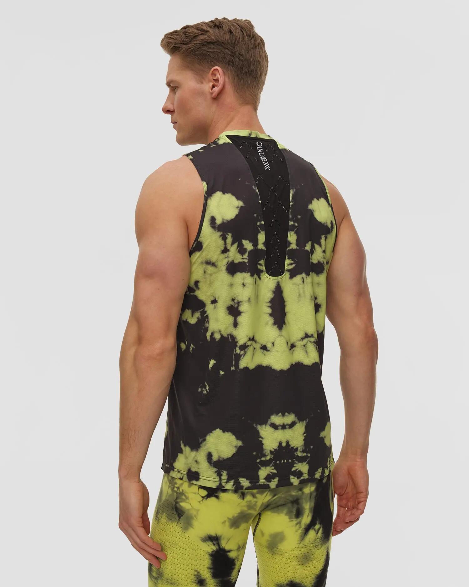 Koszulka bez rękawów unisex X-Bionic Corefusion Run Tank Tie Dye Electric Energy 3/6