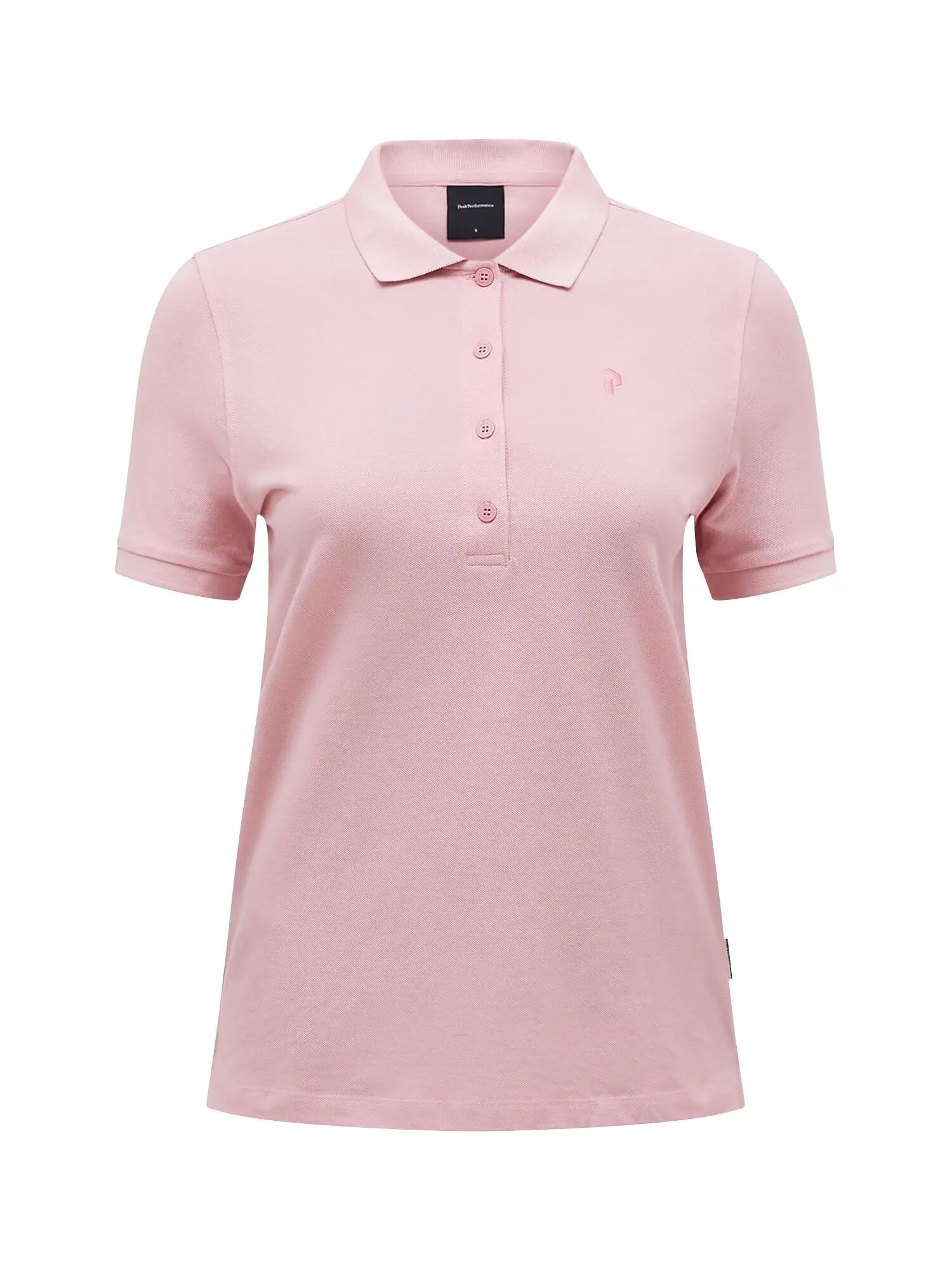 Polo en coton - sportswear - femme - slim fit - PEAK PERFORMANCE - Warm Blush 1/1