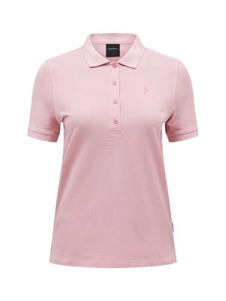 Polo en coton - sportswear - femme - slim fit - PEAK PERFORMANCE - Warm Blush