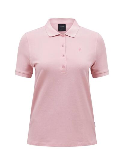 Polo en coton - sportswear - femme - slim fit - PEAK PERFORMANCE - Warm Blush