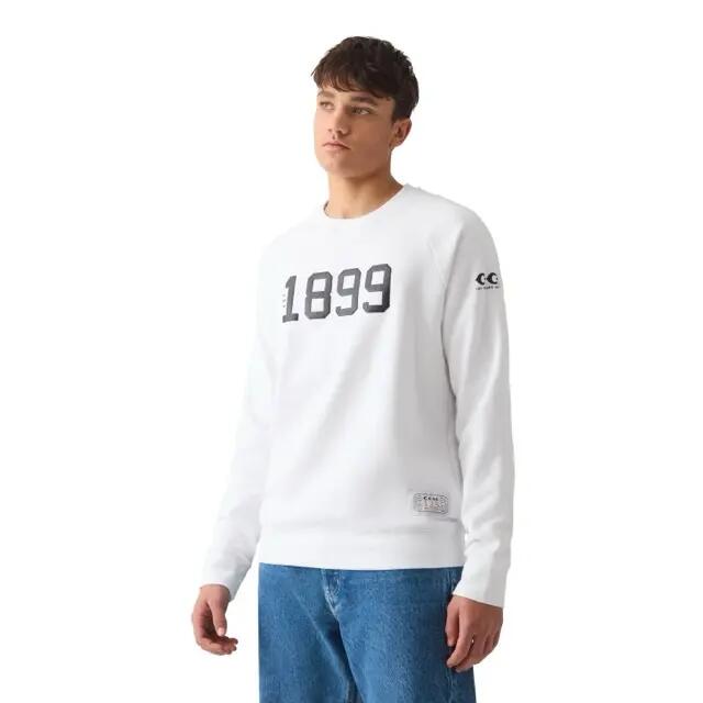 CCM 125 Anniversary Fleece Crew Biały Senior Bluza i Kaptur 3/4