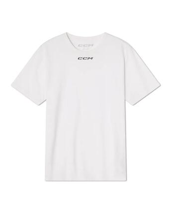 CCM TEA Tee blanc S T-shirt et haut à manches longues pour adulte