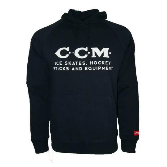CCM Heritage Logo Senior felpa con cappuccio blu scuro S blu navy