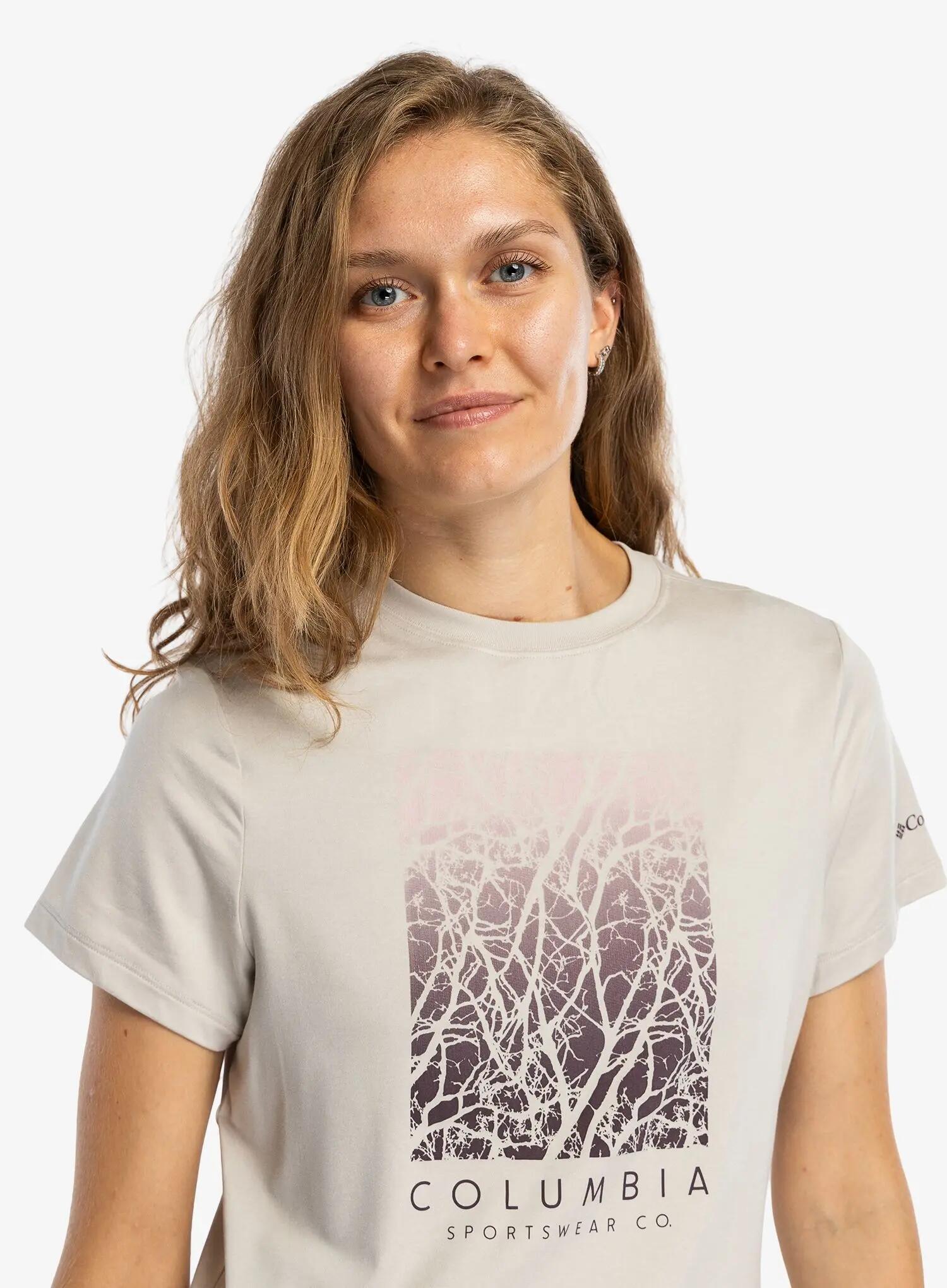 Koszulka z nadrukiem damska Columbia Parsons Point S/S Graphic Tee 5/6