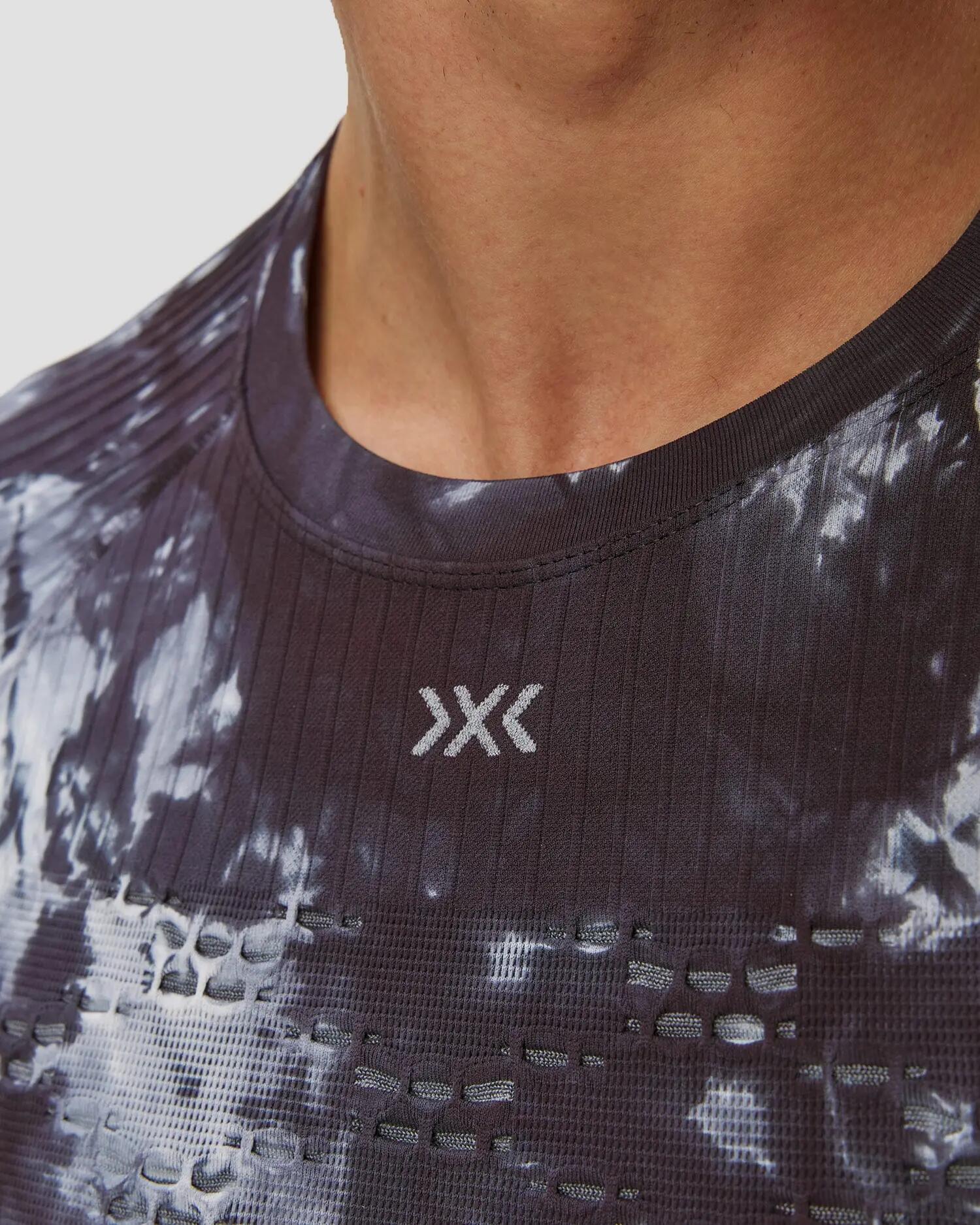 Koszulka unisex X-Bionic Energy Accumulator Wild Shirt Ls TIEDYE BLACK X WHITE 3/5