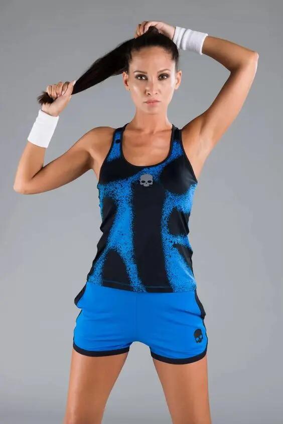 Canotta - Tennis - Donna - Leggera, traspirante, reversibile - Spray Blue 3/5