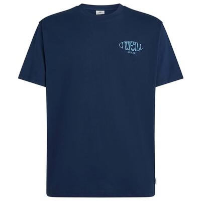 T-shirt - sportswear - volwassen - box logo, korte mouwen - blauw