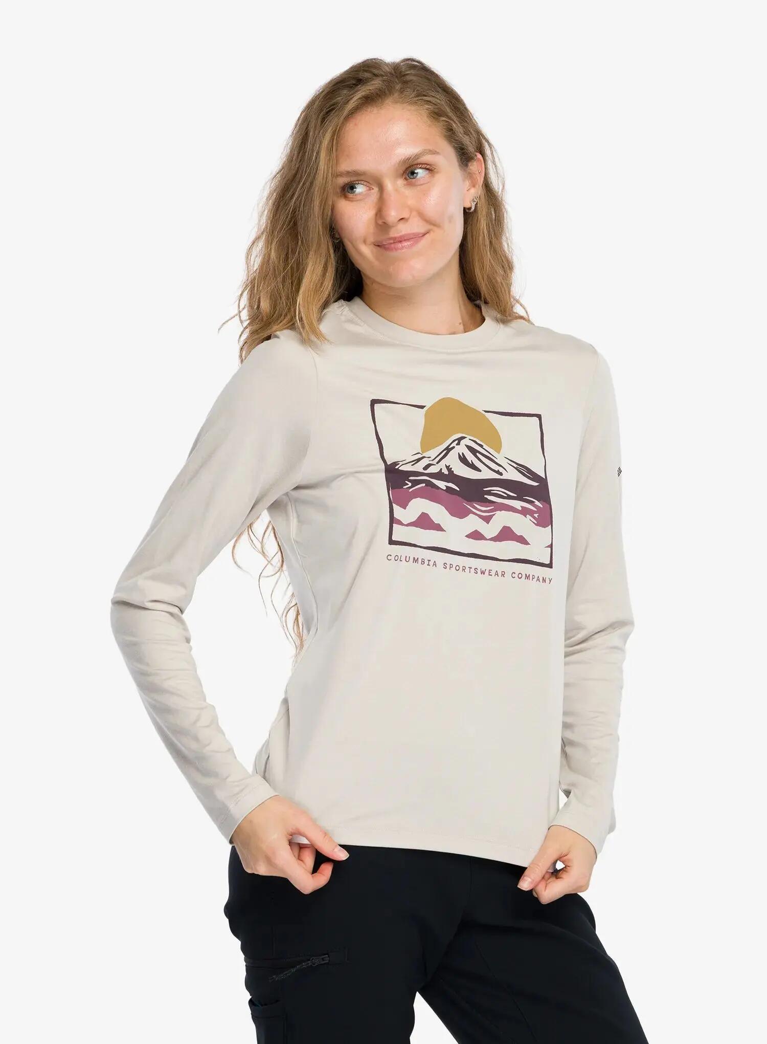 Bluza damska bez kaptura Columbia Parsons Point Long Sleeve Graphic Tee 6/7