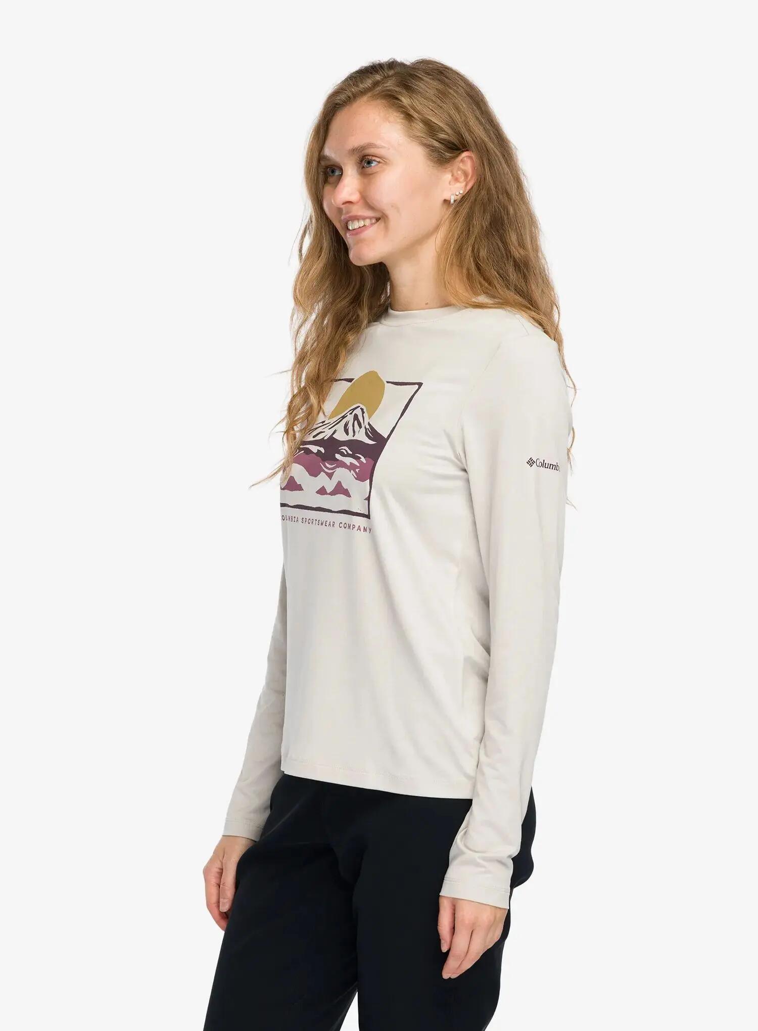 Bluza damska bez kaptura Columbia Parsons Point Long Sleeve Graphic Tee 5/7