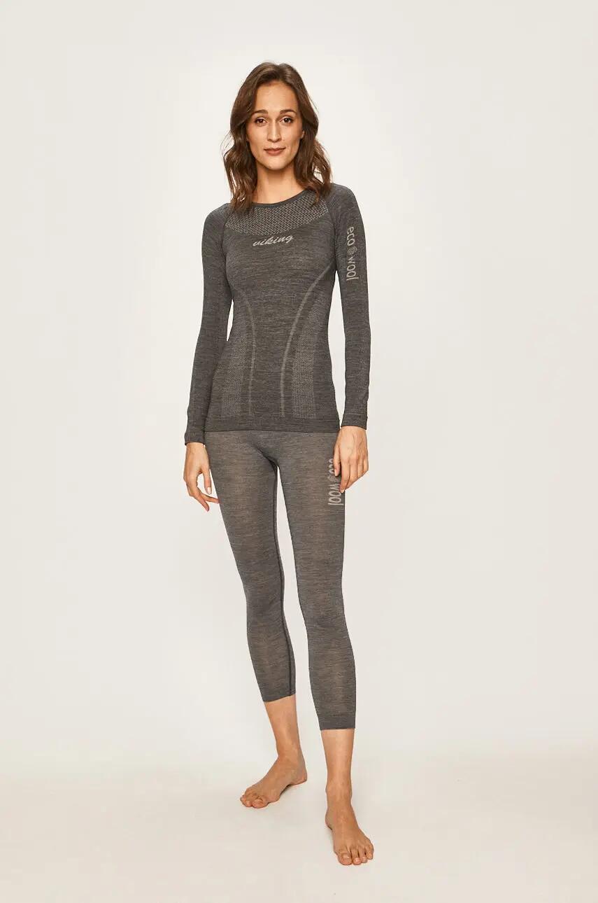 Sous-vêtement thermoactif - Sport - Femme - Manches longues - gris 1/1