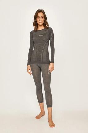 Sous-vêtement thermoactif - Sport - Femme - Manches longues - gris