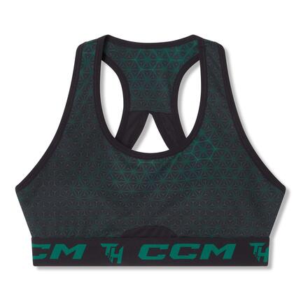 CCM TRB Tee vert foncé/noir blanc T-shirt et haut à manches longues pour femmes