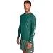 Herren - Wassersport - Rashguard lange Ärmel - UV 50+ - skins - dunkelgrün 3/4