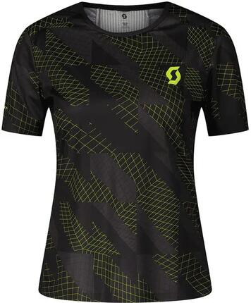 T-shirt - Hardlopen - Dames - ultralicht, ademend - zwart/geel