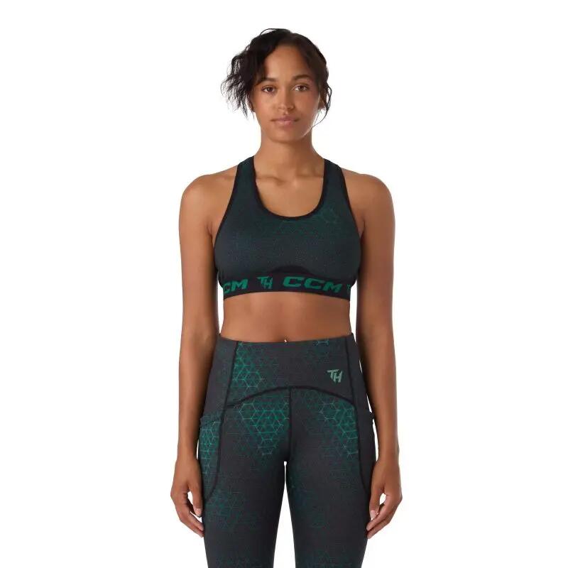CCM TRB Tee Verde oscuro/Negro camiseta y camiseta de manga larga para mujer 7/7
