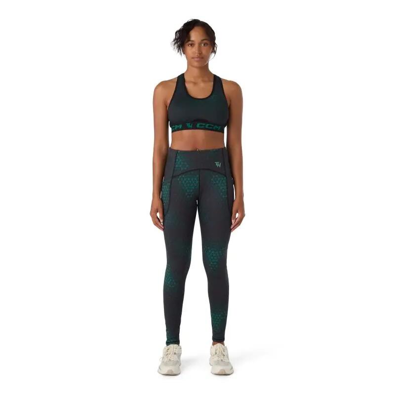 CCM TRB Tee Verde oscuro/Negro camiseta y camiseta de manga larga para mujer 6/7