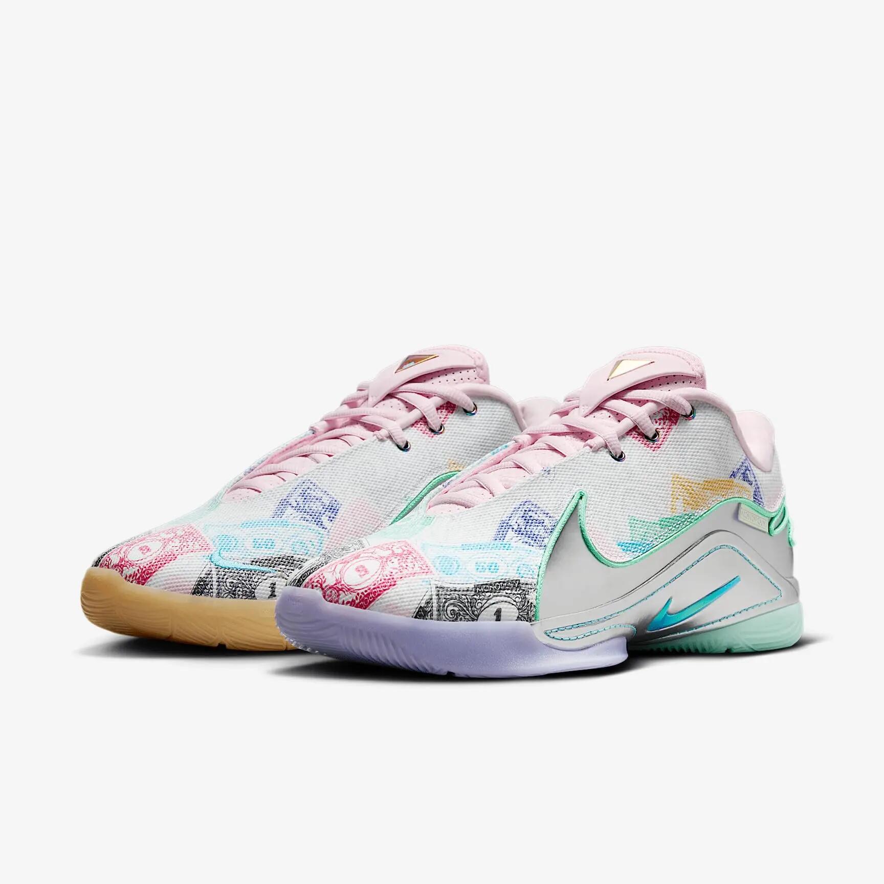 Schoenen - Basketbal - Heren - LeBron 22 Monopoly - Wit/Currency 4/6
