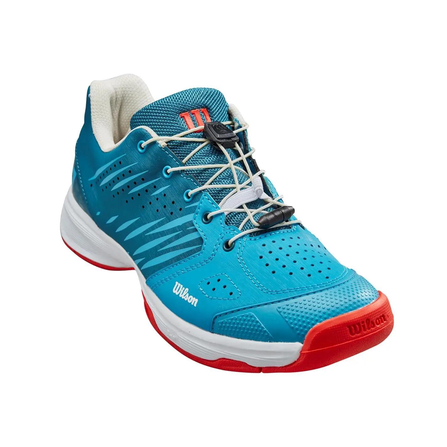 Zapatillas Wilson Kaos 2.0 Ql Azul Coral Niño Wrs329110 4/4