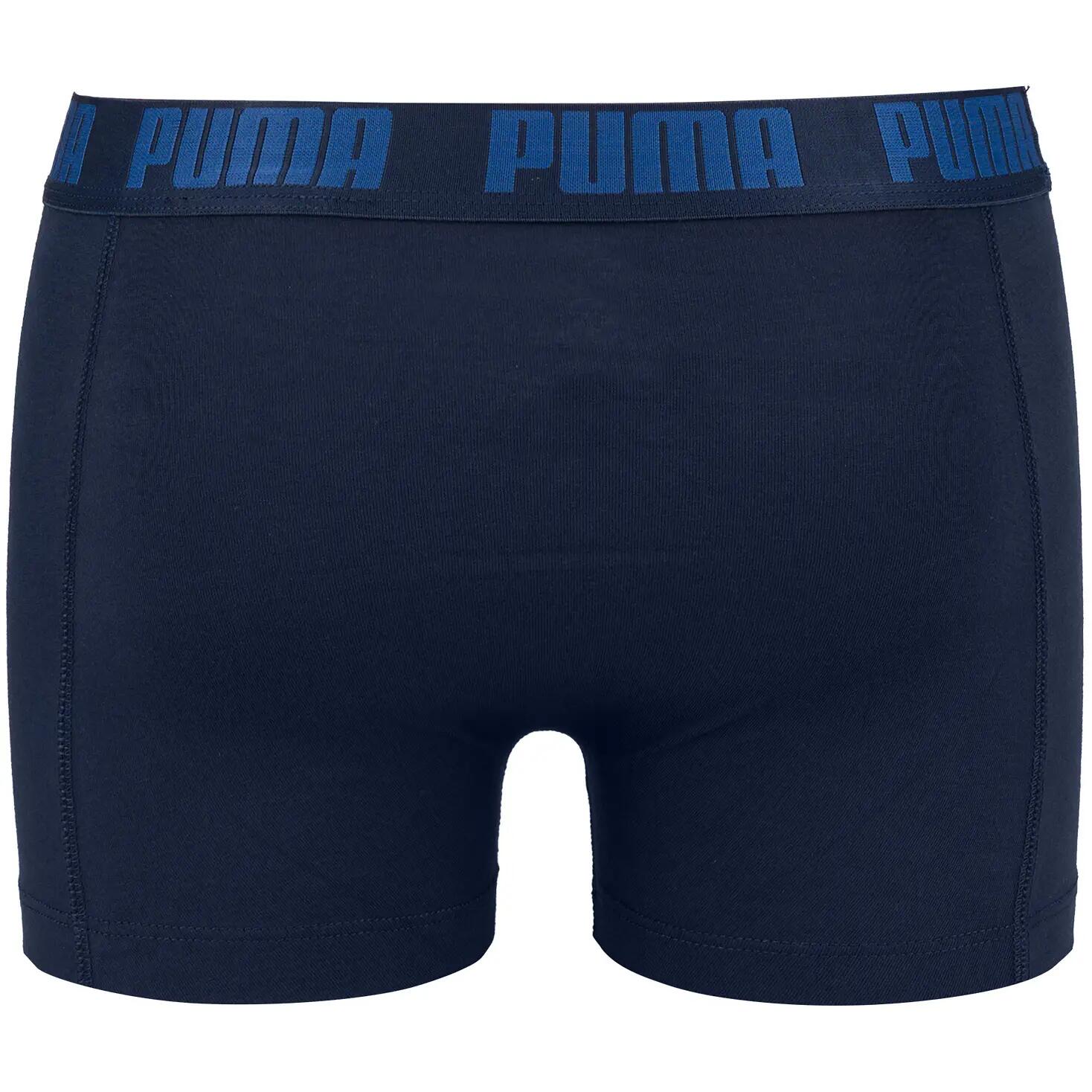 Męskie bokserki majtki bawełniane 2PAK 2 PARY PUMA BASIC BOXER 2P 7/9
