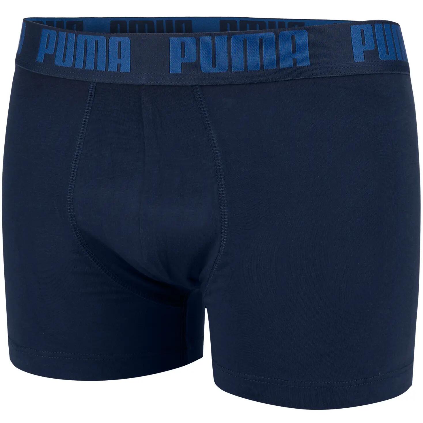 Męskie bokserki majtki bawełniane 2PAK 2 PARY PUMA BASIC BOXER 2P 6/9