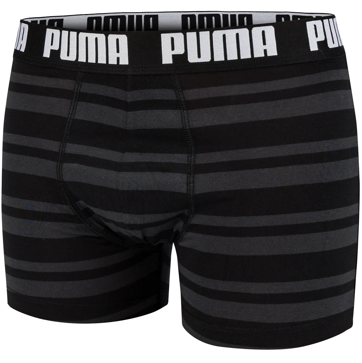 Męskie bokserki majtki bawełniane 2PAK 2 PARY PUMA BASIC BOXER 2P 6/9