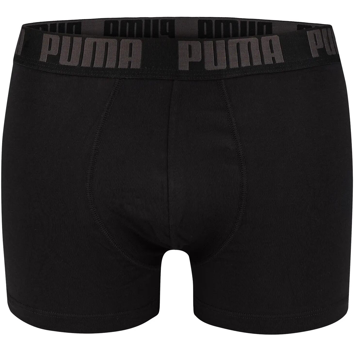 Męskie bokserki majtki bawełniane 2PAK 2 PARY PUMA BASIC BOXER 2P 5/9