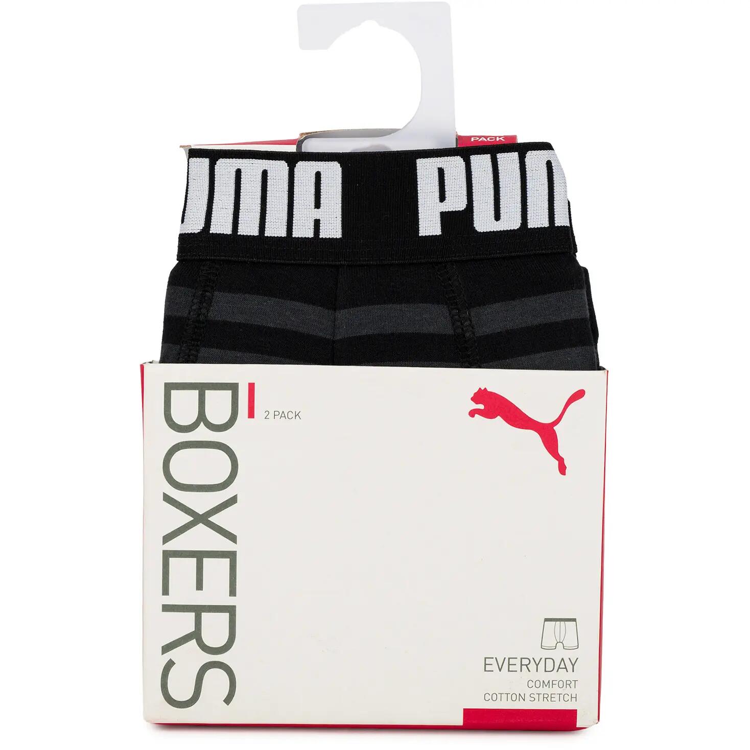 Męskie bokserki majtki bawełniane 2PAK 2 PARY PUMA BASIC BOXER 2P 3/9